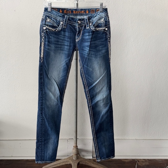 Rock Revival Elaina Skinny Jeans Size 27 - Picture 5 of 6